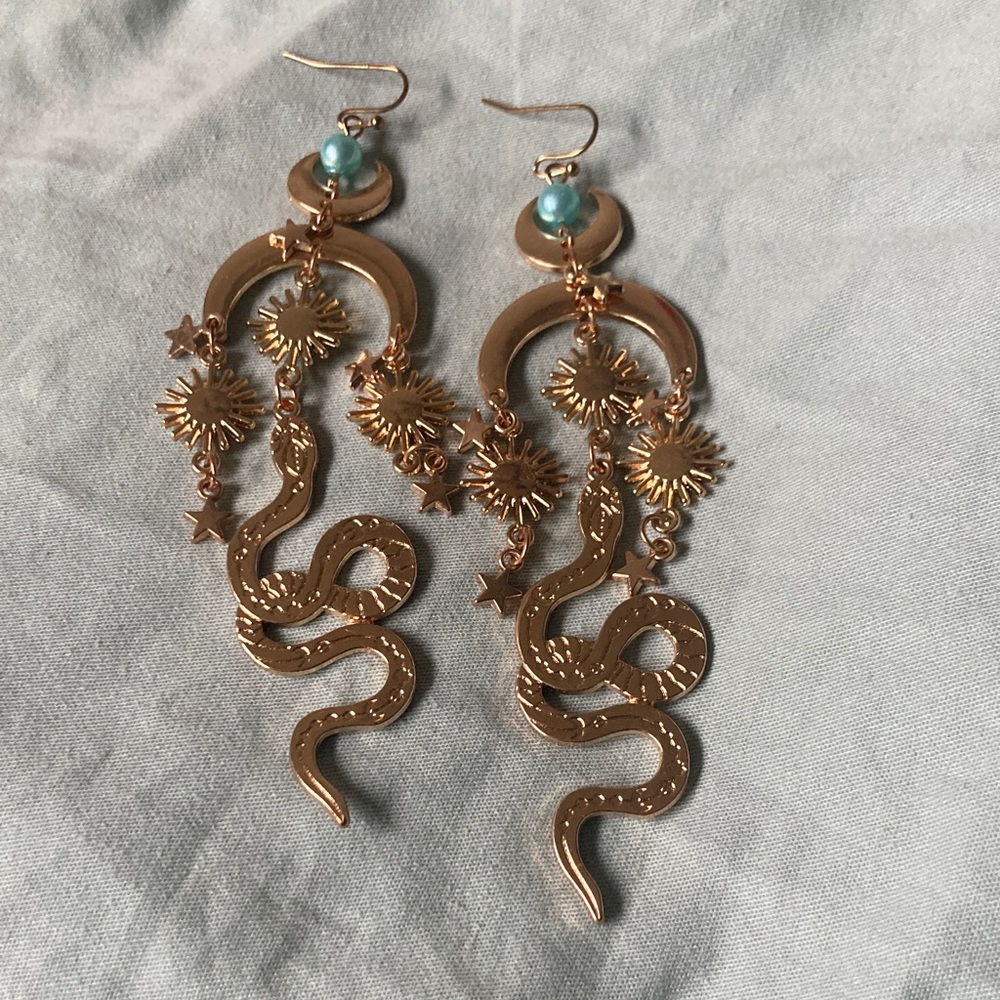 Costume Jewelry Snake Earrings